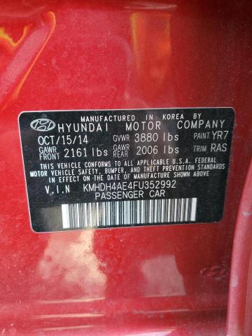 KMHDH4AE4FU352992 | 2015 HYUNDAI ELANTRA SE