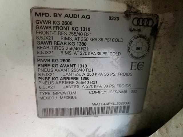 WA1C4AFY4L2082080 2020 AUDI SQ5 - Image 14