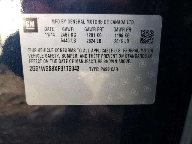 2015 CADILLAC XTS VSPORT - 2G61W5S8XF9175943