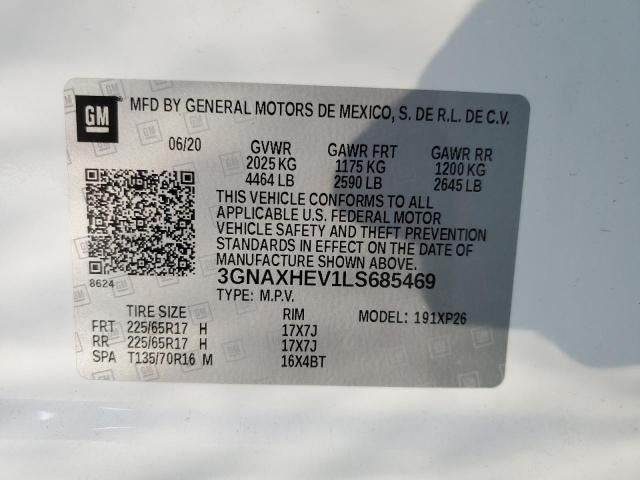 2020 CHEVROLET EQUINOX LS - 3GNAXHEV1LS685469