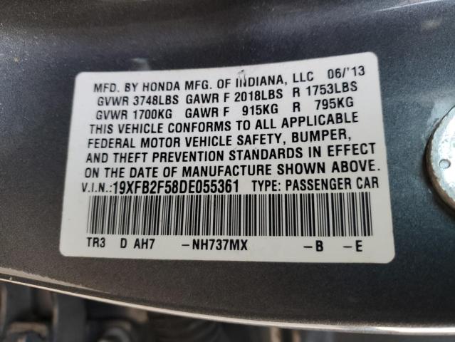 19XFB2F58DE055361 | 2013 Honda civic lx