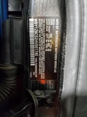 WBY1Z8C52HV551740 | 2017 BMW I3 REX