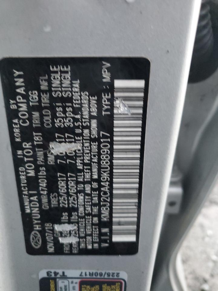 KM8J2CA49KU889017 2019 Hyundai Tucson Se