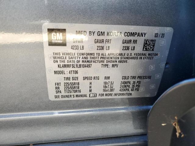 KL4MMFSL1LB104497 | 2020 BUICK ENCORE GX