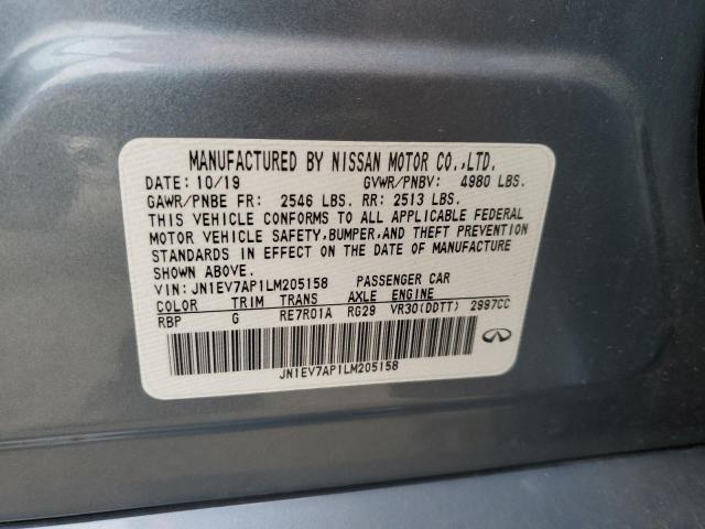 2020 INFINITI Q50 PURE - JN1EV7AP1LM205158