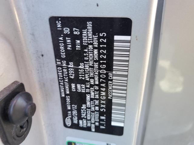 2013 Kia Optima Lx VIN: 5XXGM4A70DG122125 Lot: 80061903