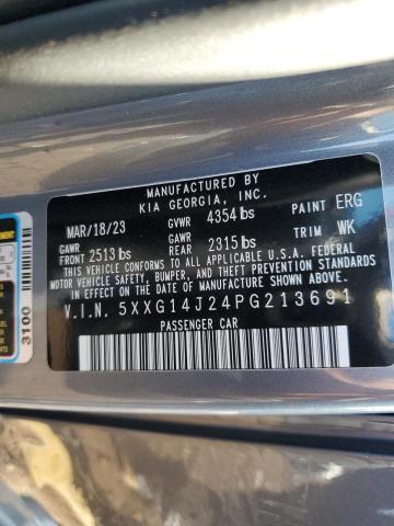 5XXG14J24PG213691 | 2023 KIA K5 LXS