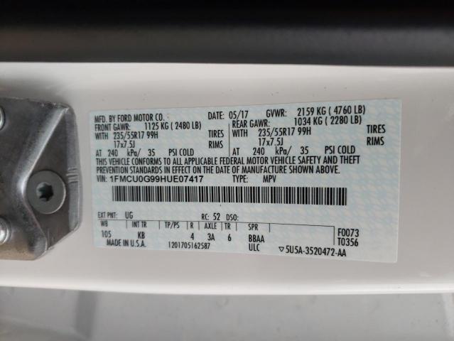 1FMCU0G99HUE07417 2017 FORD ESCAPE, photo no. 13