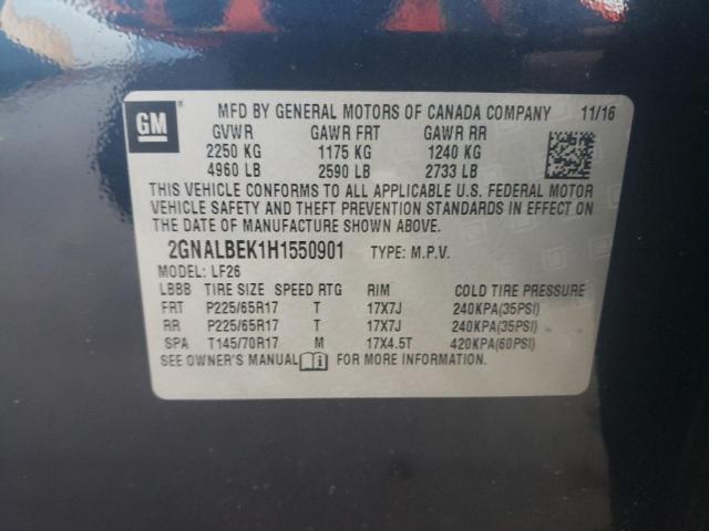 2GNALBEK1H1550901 | 2017 CHEVROLET EQUINOX LS