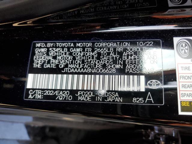 JTDAAAAA8NA006628 | 2022 TOYOTA MIRAI LE