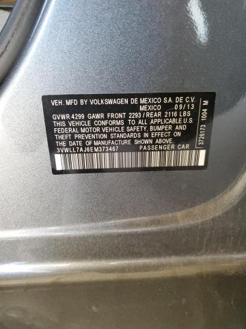 2014 Volkswagen Jetta Tdi VIN: 3VWLL7AJ6EM373467 Lot: 80409853