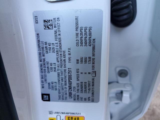 LRBFZNR40PD067511 | 2023 Buick envision essence