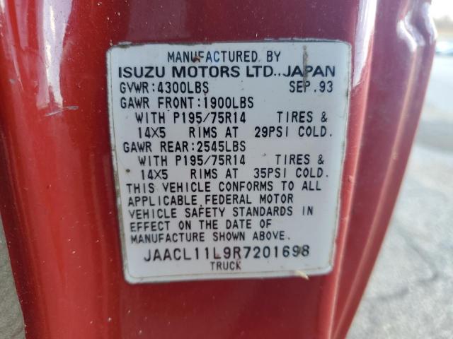 JAACL11L9R7201698 | 1994 Isuzu conventional short bed