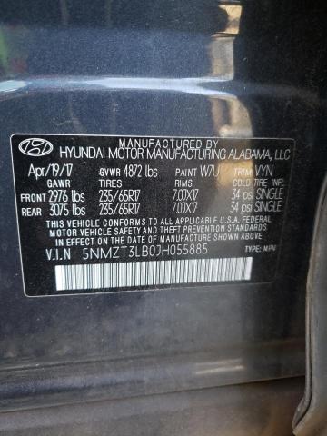 5NMZT3LB0JH055885 | 2018 HYUNDAI SANTA FE S