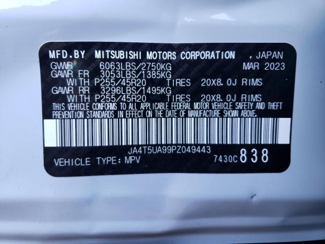 JA4T5UA99PZ049443 | 2023 MITSUBISHI OUTLANDER