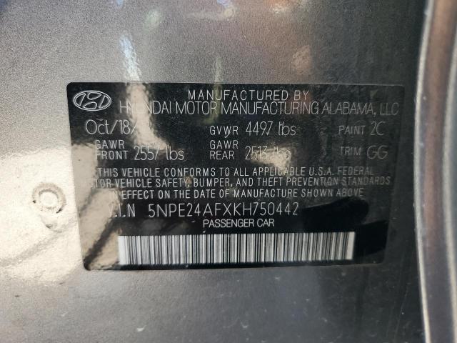 5NPE24AFXKH750442 | 2019 HYUNDAI SONATA SE