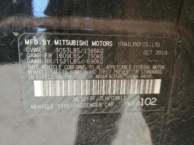 ML32F3FJ2LHF03811 | 2020 MITSUBISHI MIRAGE G4