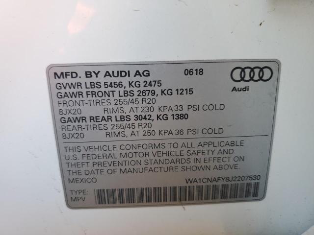 WA1CNAFY8J2207530 2018 AUDI Q5, photo no. 13