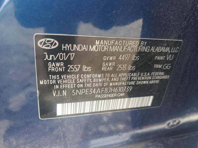 5NPE34AF8JH610739 | 2018 HYUNDAI SONATA SPO