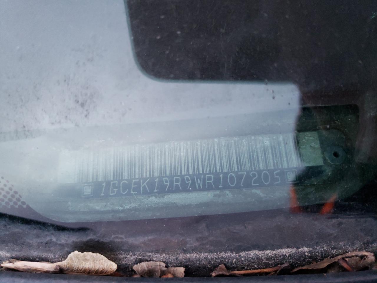 1GCEK19R9WR107205 1998 Chevrolet Gmt-400 K1500