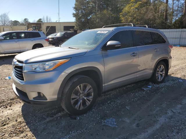 VIN 5TDJKRFH7ES044730 2014 Toyota Highlander, Xle no.1