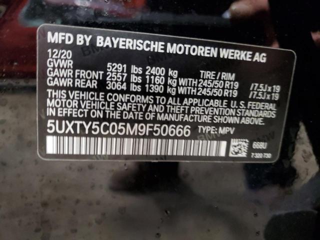 5UXTY5C05M9F50666 | 2021 BMW X3 XDRIVE3