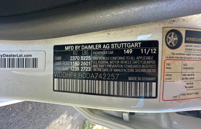 VIN WDDHF8JB0DA742257 2013 Mercedes-Benz E-Class, 3... no.10