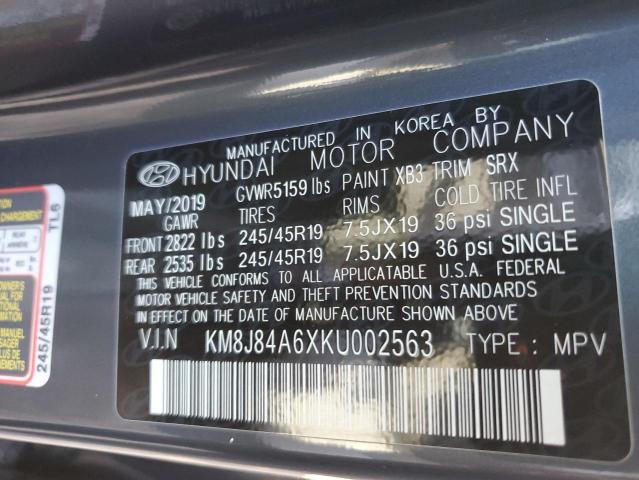 2019 HYUNDAI NEXO LIMIT - KM8J84A6XKU002563