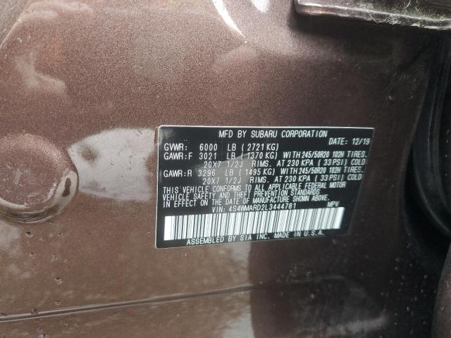 4S4WMARD2L3444781 | 2020 SUBARU ASCENT TOU