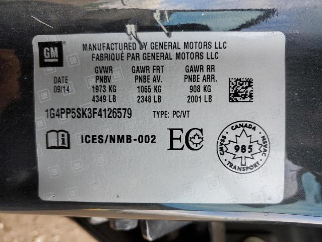 1G4PP5SK3F4126579 | 2015 BUICK VERANO