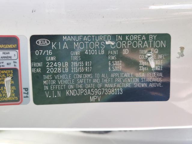 KNDJP3A59G7398113 | 2016 KIA soul +