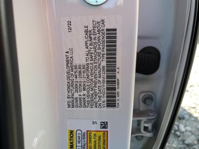 1HGCV1F49NA122888 | 2022 HONDA ACCORD SPO