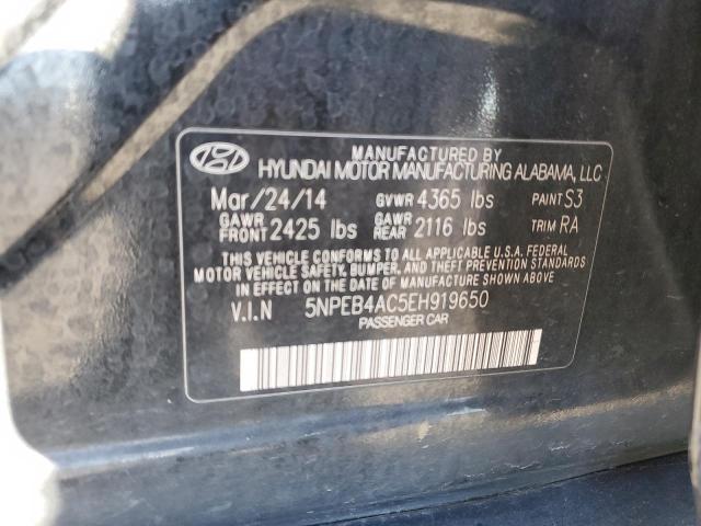 5NPEB4AC5EH919650 | 2014 HYUNDAI SONATA GLS