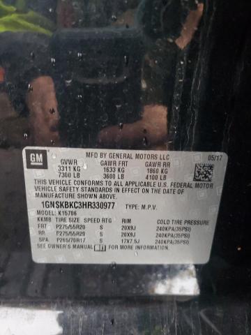 2017 CHEVROLET TAHOE K150 - 1GNSKBKC3HR330977