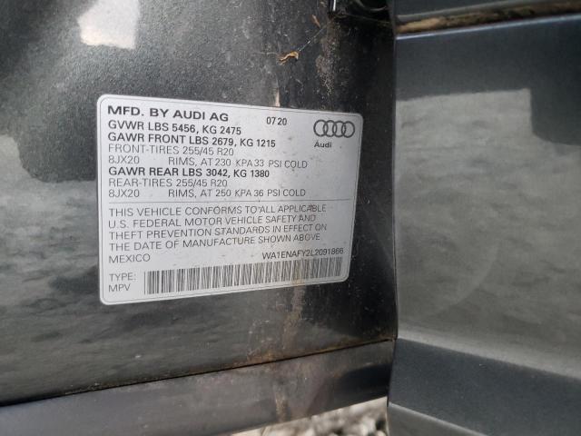 2020 AUDI Q5 TITANIU - WA1ENAFY2L2091866