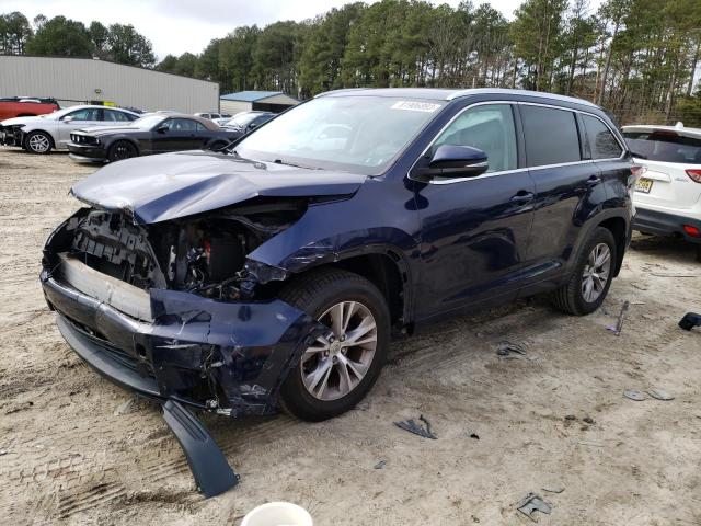 VIN 5TDJKRFH4FS156774 2015 Toyota Highlander, Xle no.1