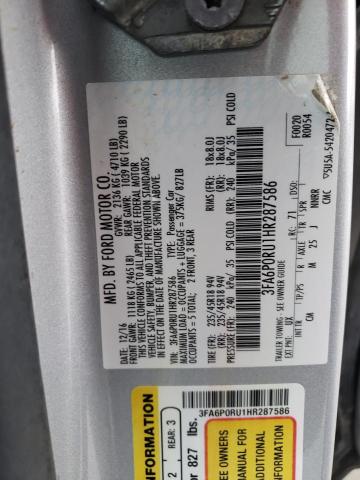 3FA6P0RU1HR287586 | 2017 FORD FUSION TIT