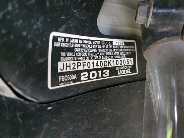 2013 HONDA FSC600 - JH2PF0140DK100051