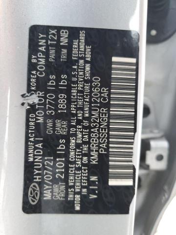 2021 HYUNDAI VENUE SE KMHRB8A32MU120630