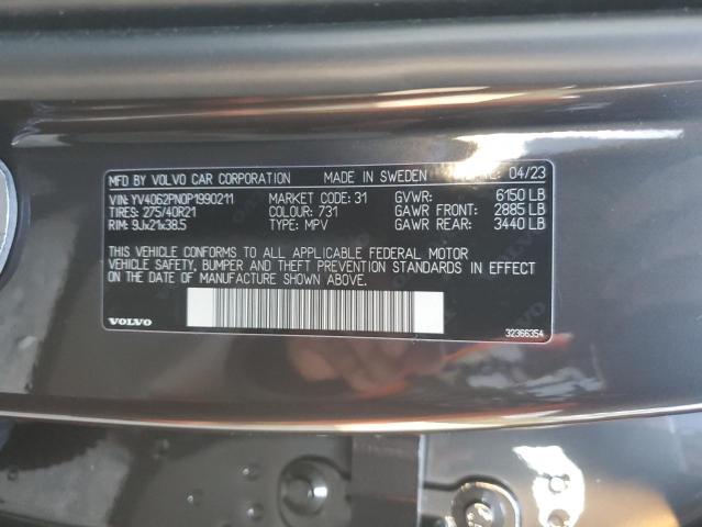 2023 VOLVO XC90 PLUS YV4062PN0P1990211