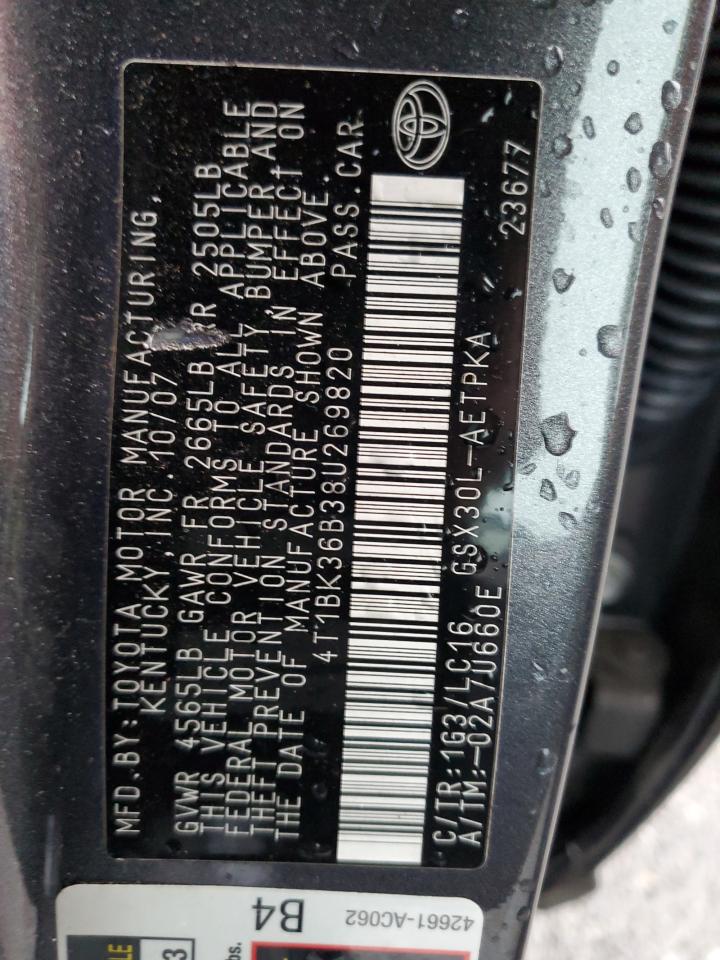 4T1BK36B38U269820 2008 Toyota Avalon Xl