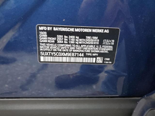 5UXTY5C0XM9E87144 2021 BMW X3, photo no. 12