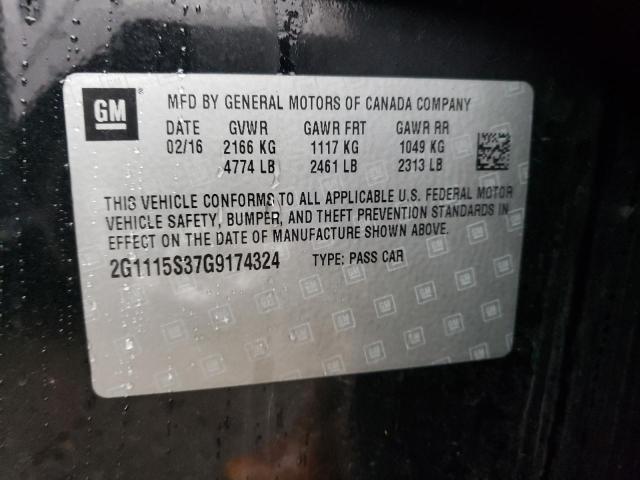 2G1115S37G9174324 | 2016 CHEVROLET IMPALA LT