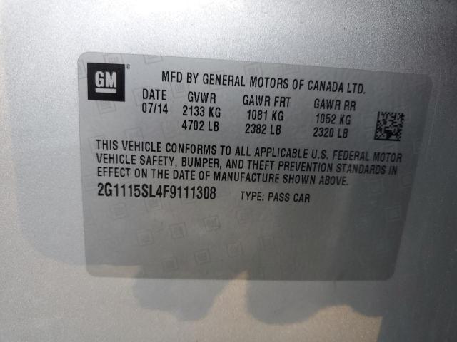 2G1115SL4F9111308 | 2015 Chevrolet impala lt