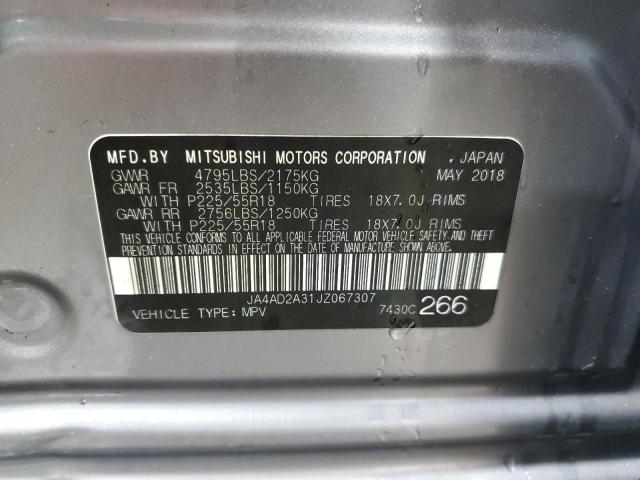 JA4AD2A31JZ067307 | 2018 MITSUBISHI OUTLANDER