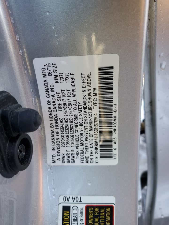 2HKRM4H46GH670904 2016 Honda Cr-V Se