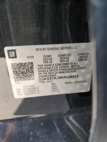 1GKS2CKJ9KR109523 | 2019 GM c yukon denali