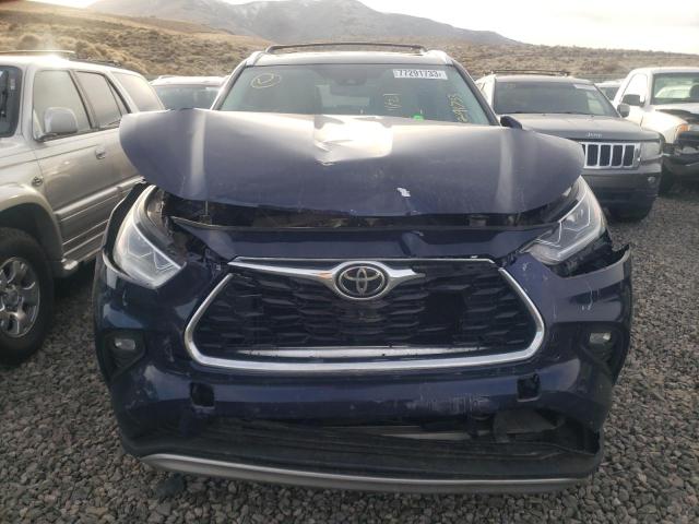 VIN 5TDFZRBH7MS088698 2021 Toyota Highlander, Platinum no.5