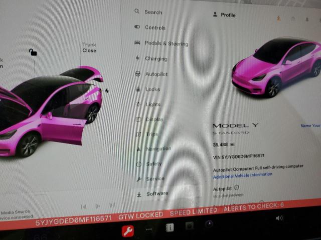 5YJYGDED6MF116571 | 2021 TESLA MODEL Y