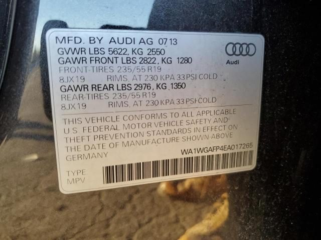 VIN WA1WGAFP4EA017265 2014 Audi Q5, Prestige no.12